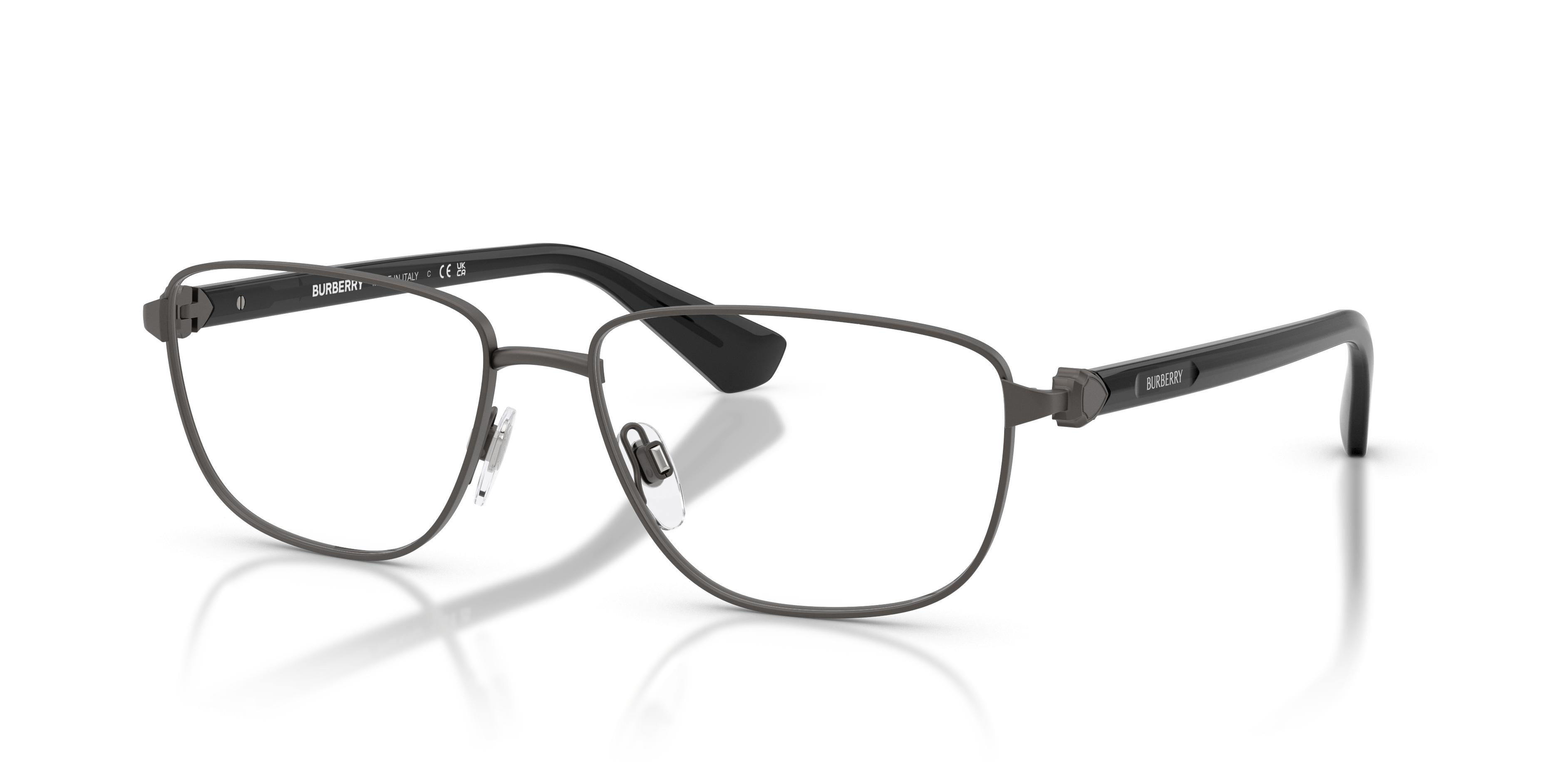 Burberry Demo Rectangular Mens Eyeglasses BE1393 1316 57