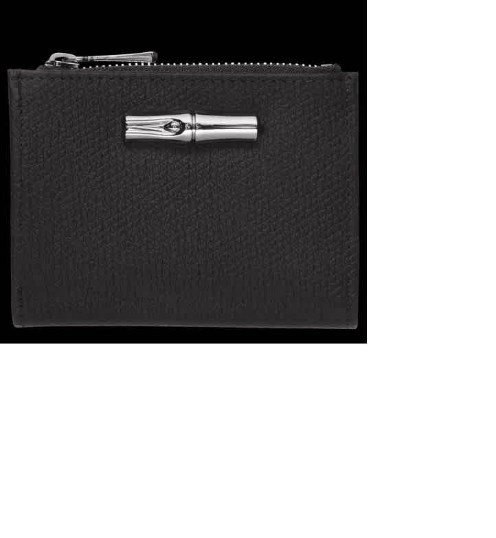 Longchamp Compact Wallet In Black