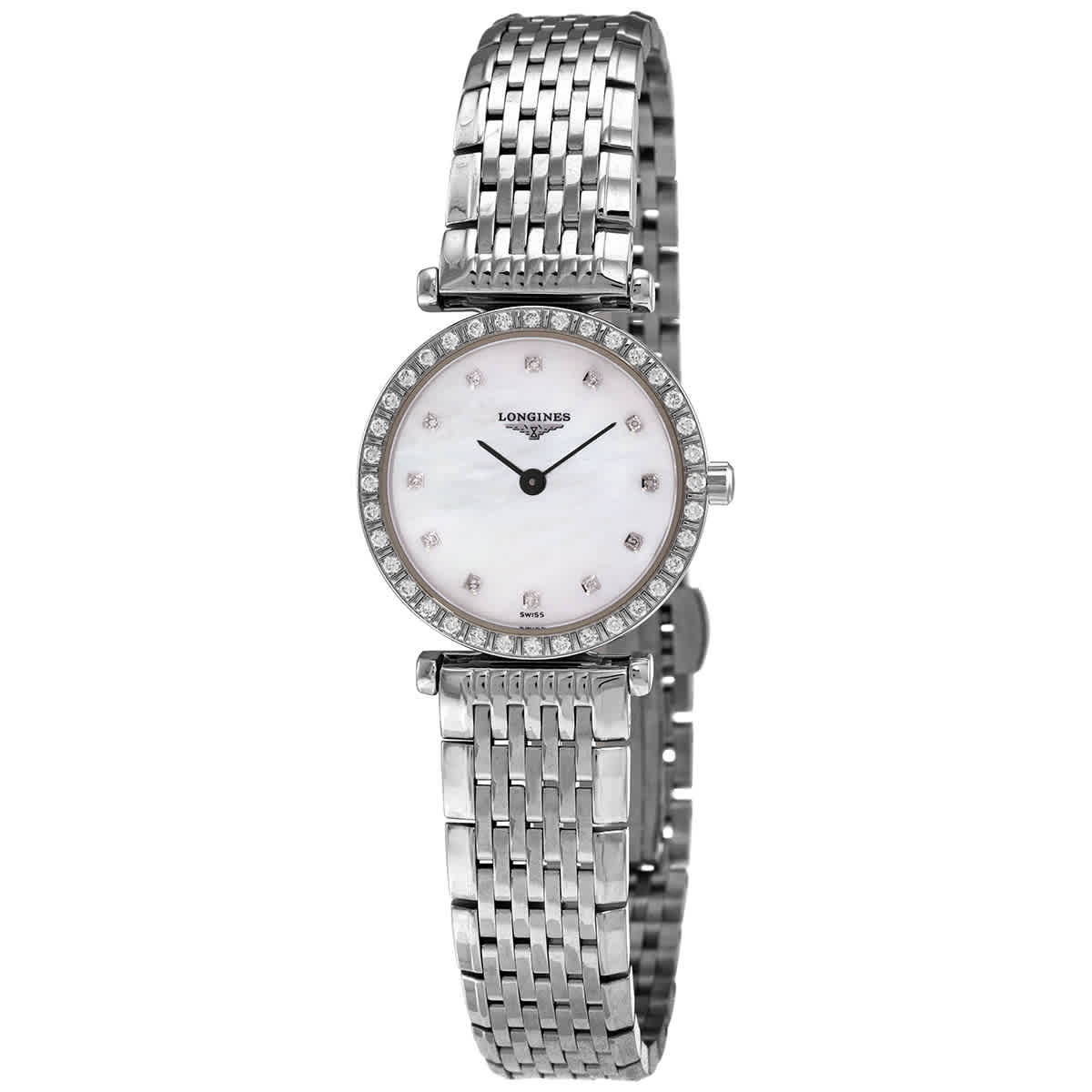 LONGINES LA GRANDE CLASSIQUE QUARTZ DIAMOND LADIES WATCH L4.341.0.80.6