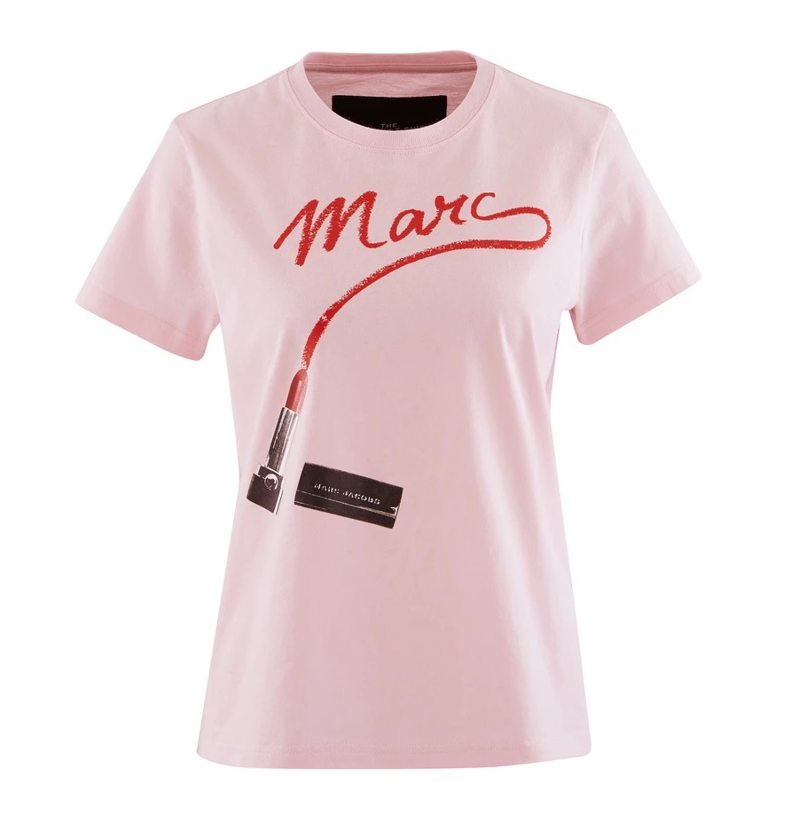 MARC JACOBS LADIES THE ST. MARK'S T-SHIRT IN LIGHT PINK