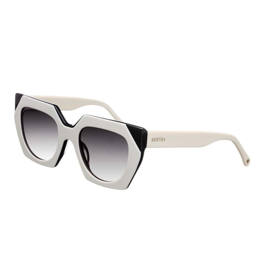 Bertha Ladies White Cat Eye Sunglasses Brsit105-3