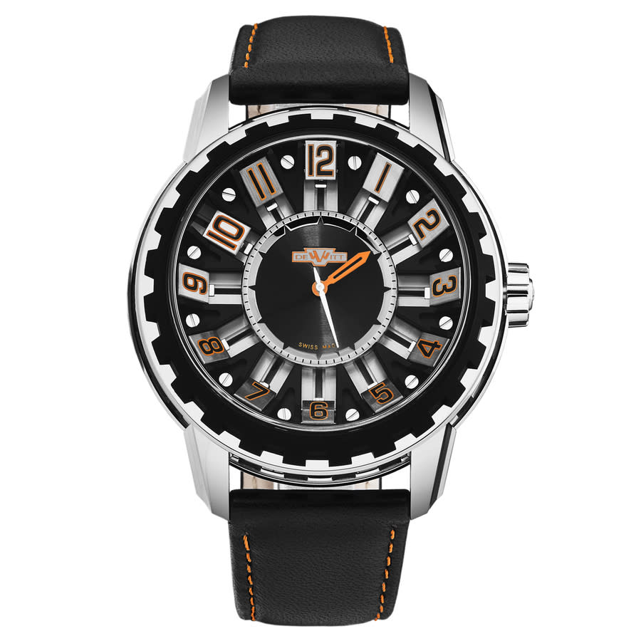 DEWITT DEWITT ACADEMIA AUTOMATIC BLACK DIAL MENS WATCH AC.SLD.003 RPB