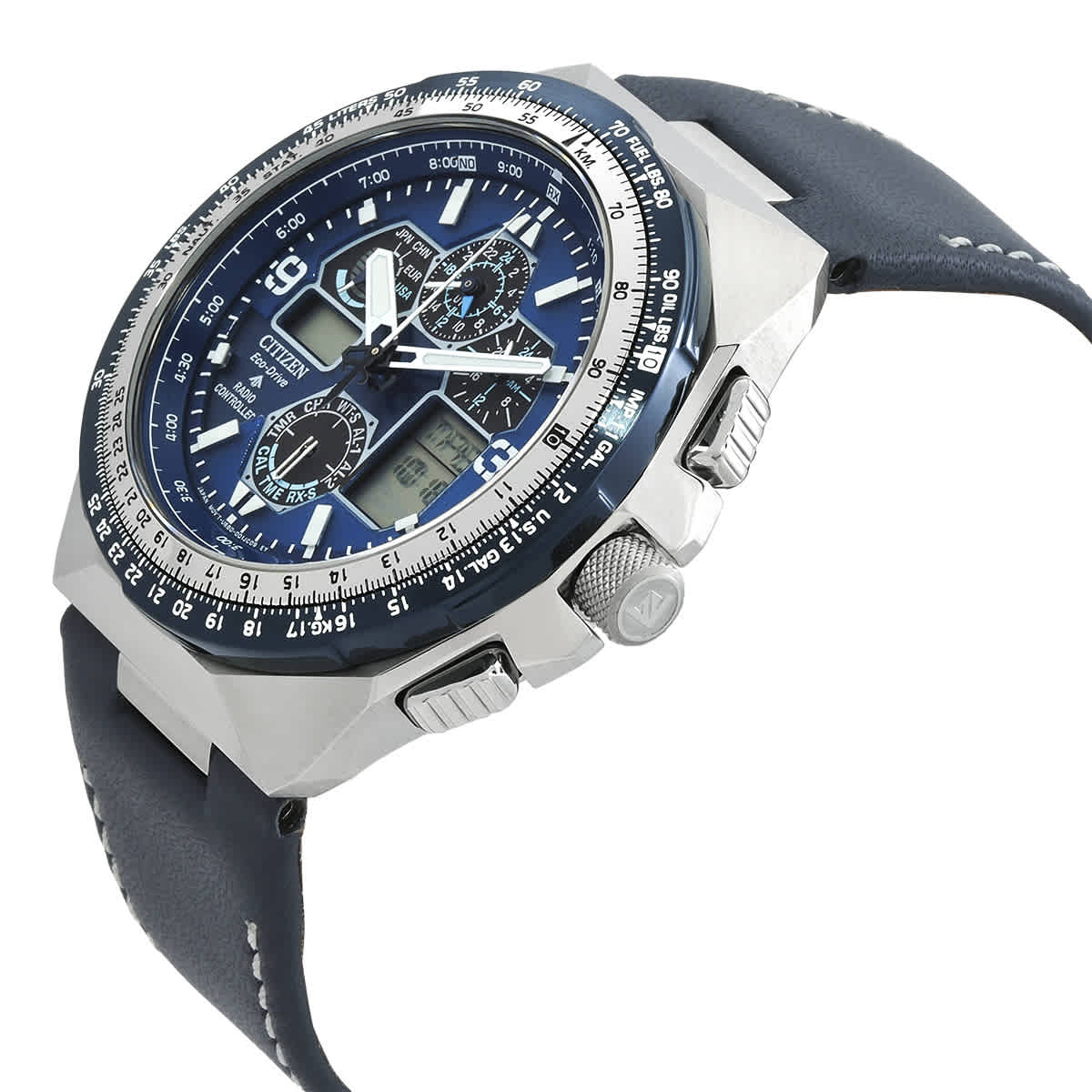 Shop Citizen Promaster Skyhawk A-t Chronograph Blue Dial Men's Watch Jy8148-08l