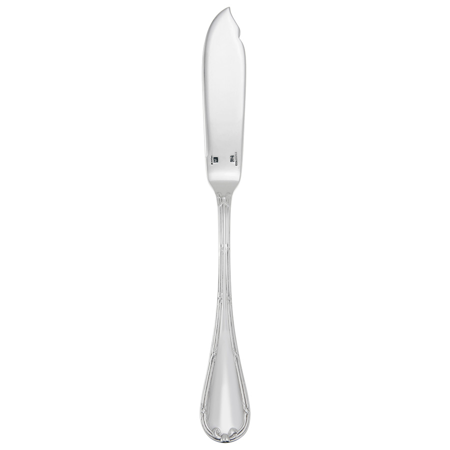 Christofle Silver Plated Rubans Fish Knife 0024-020