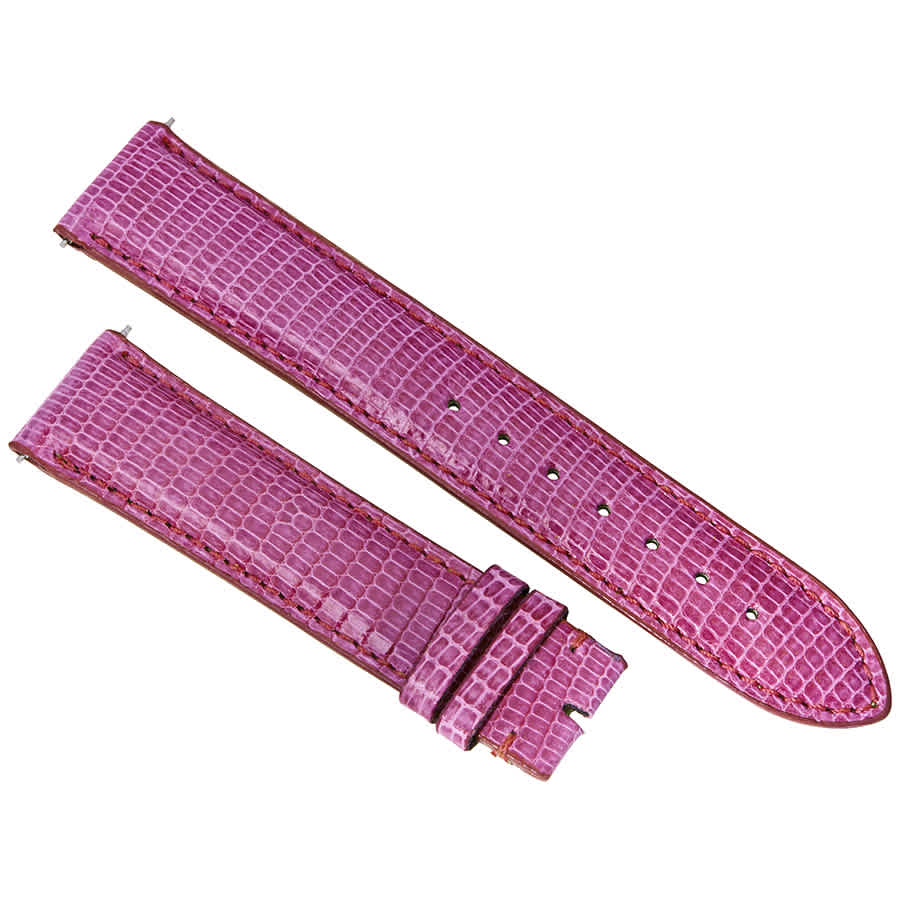 Hadley Roma 20 Mm Shiny Magenta Lizard Leather Strap In Purple