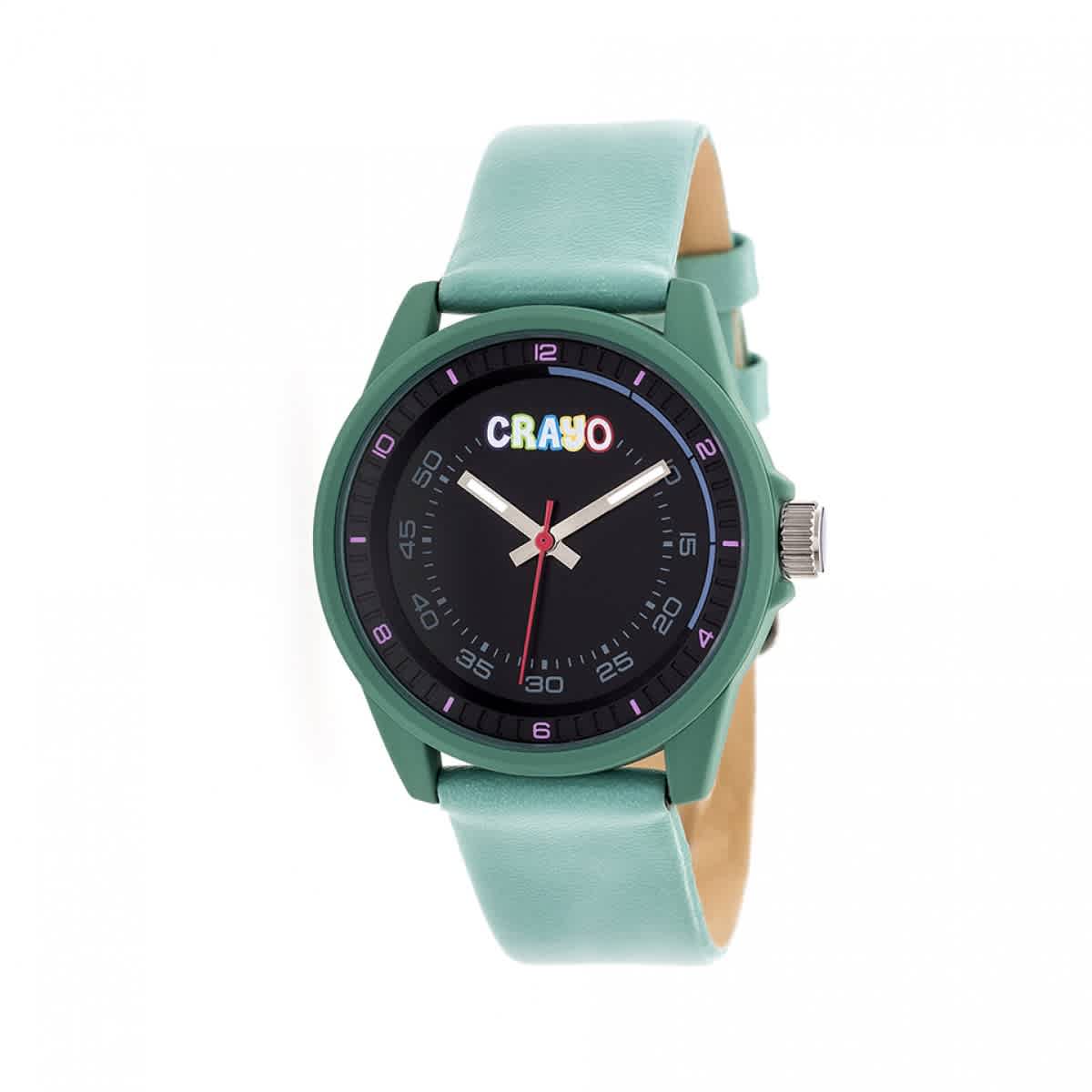 Crayo Jolt Black Dial Watch Cracr4903 In Black / Seafoam