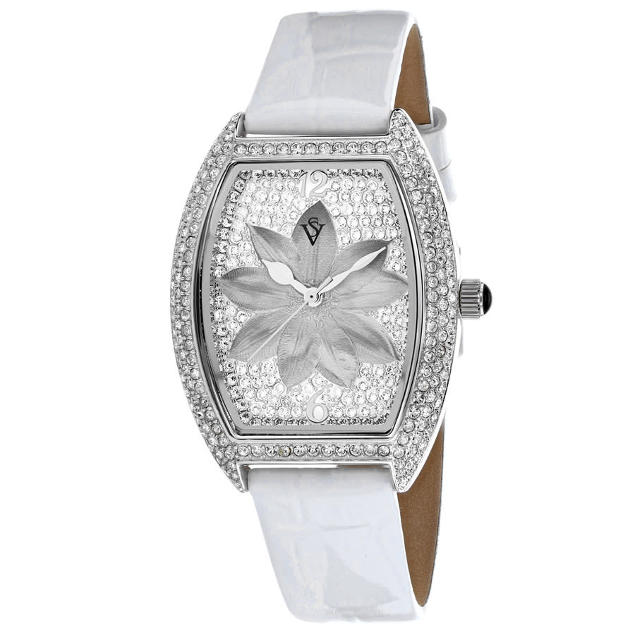 Christian Van Sant Women's Lotus White Dial Watch In White