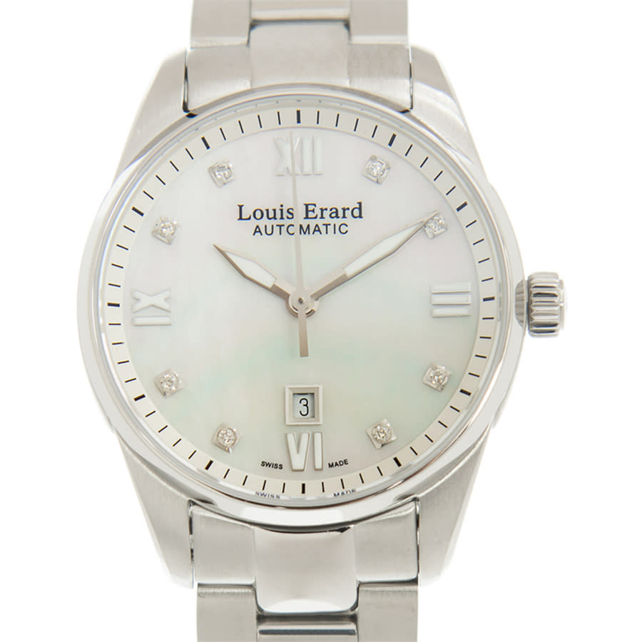 Louis Erard Women's Excellence Exclusive 33mm Two Tone Steel Bracelet  Automatic Watch 68235AB04.BMA54