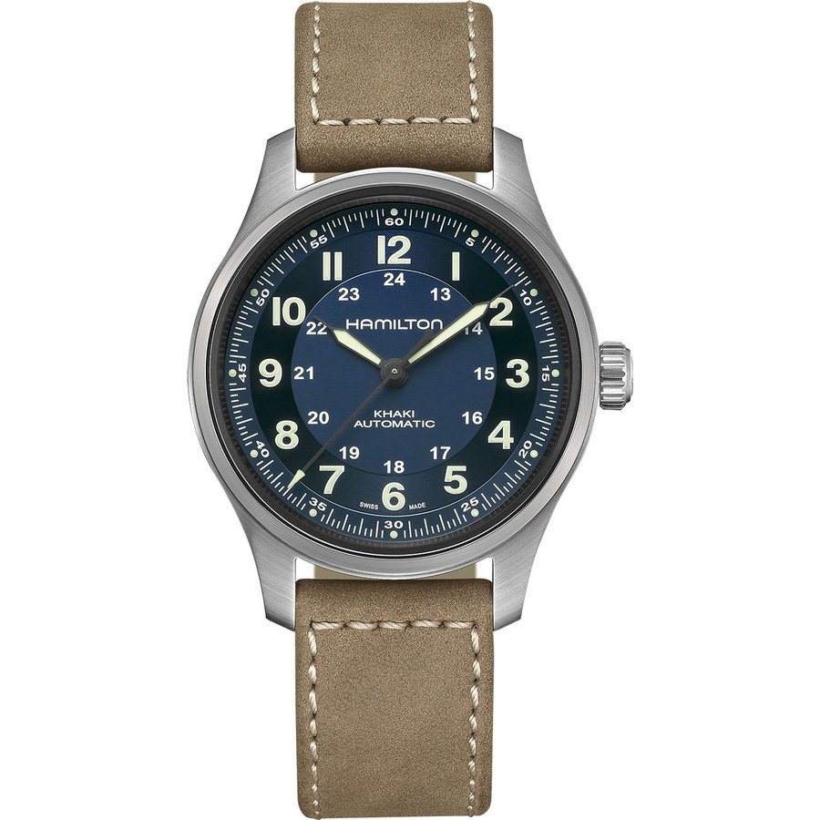 HAMILTON HAMILTON KHAKI FIELD AUTOMATIC BLUE DIAL MENS WATCH H70545540