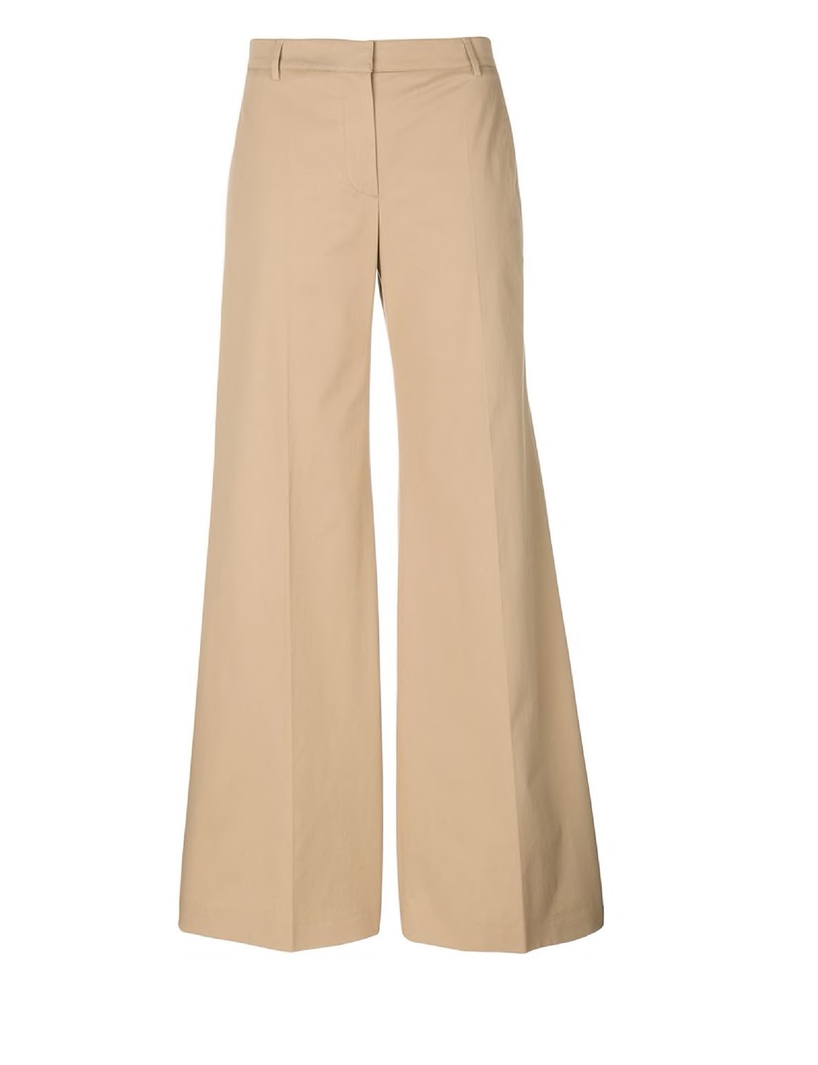 Burberry Ladies Wide Leg Trousers In Camel, Brand Size 6 In Yellow