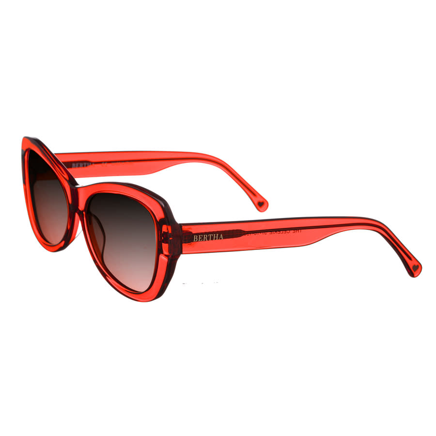 Shop Bertha Ladies Orange Square Sunglasses Brsit101-1