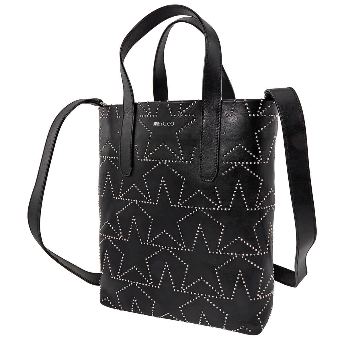 Ladies Sofia Star Studded Tote Bag In Black/silver