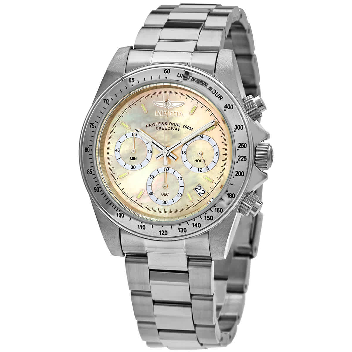 INVICTA SPEEDWAY CHRONOGRAPH MOTHER OF PEARL DIAL MENS WATCH 28666