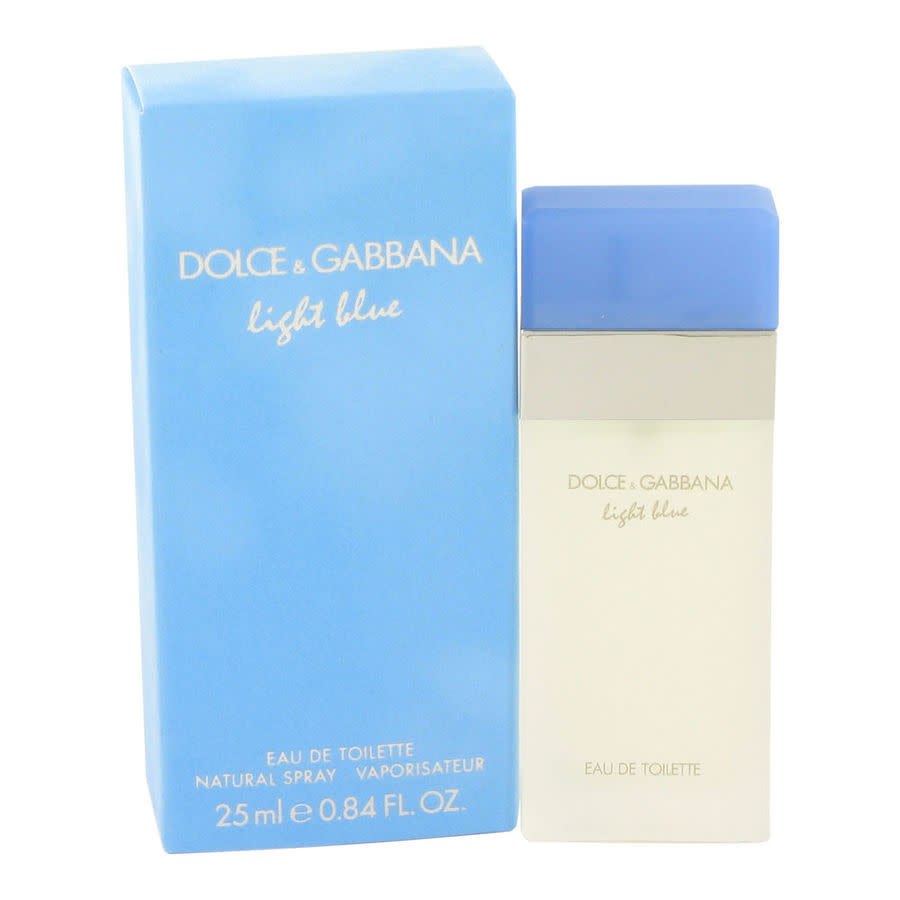 Dolce & Gabbana Ladies Light Blue Edt Spray 0.85 oz In Blue / White