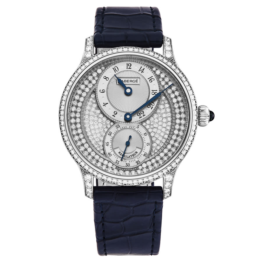 FABERGÉ FABERGE AGATHON HAND WIND SILVER DIAL MENS WATCH FAB-1213