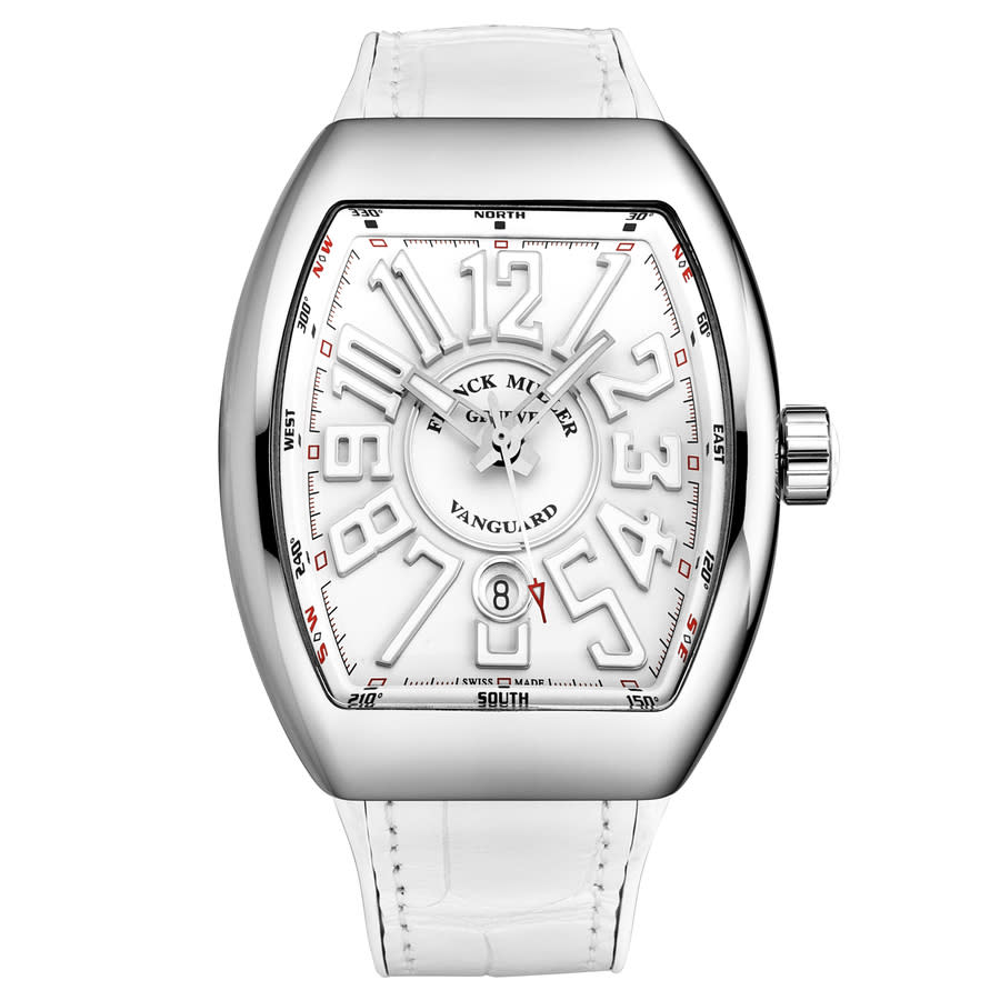 Franck Muller Vanguard Mens Automatic Watch 45scwhtwhtwht-1 In White