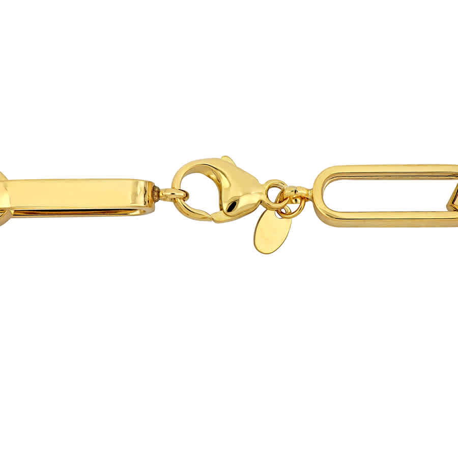 Shop Amour Alternate Link Bracelet In 14k Yellow Gold - 8 In.