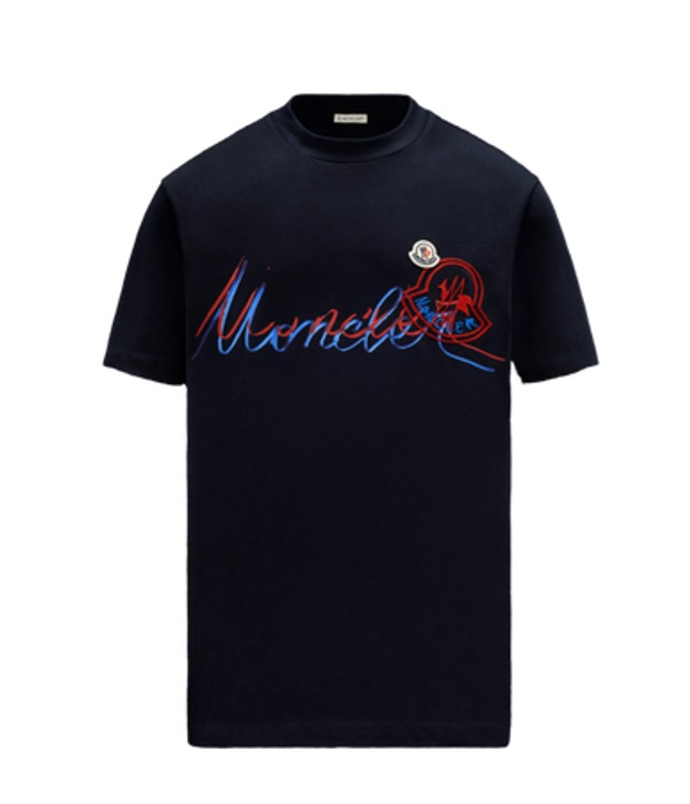 MONCLER グラフィック Tシャツ S ネイビー（MONCLER - 【23年モデル美 