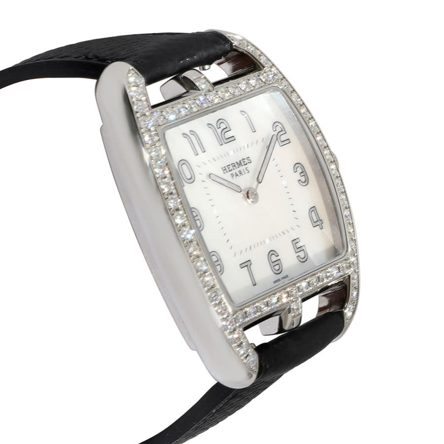 Pre-owned Hermes Cape Cod Ladies Quartz Watch Ct1.730.212.mno In Black / White