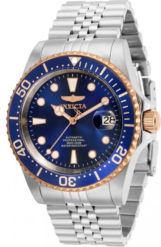 Invicta Pro Diver Automatic Dark Blue Dial Mens Watch 32503 In Blue / Dark / Gold Tone / Rose / Rose Gold Tone