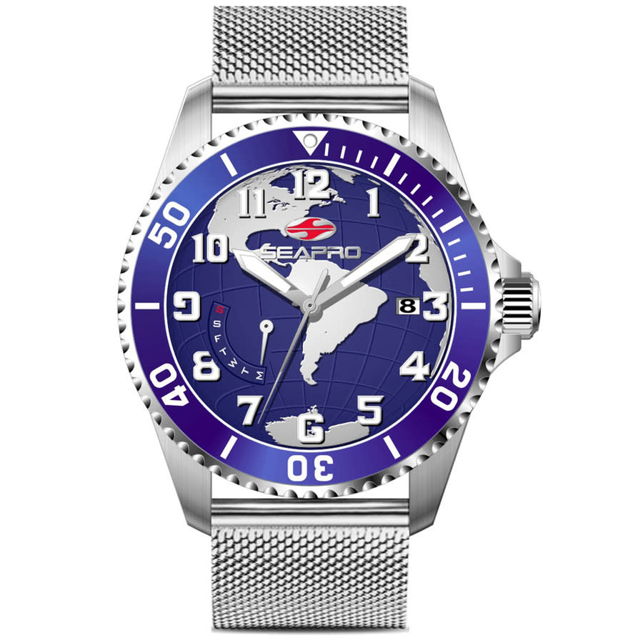 SEAPRO SEAPRO VOYAGER BLUE DIAL MEN'S WATCH SP4760