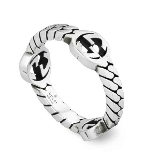 Gucci Interlocking-g Extra-small Ring In Silver