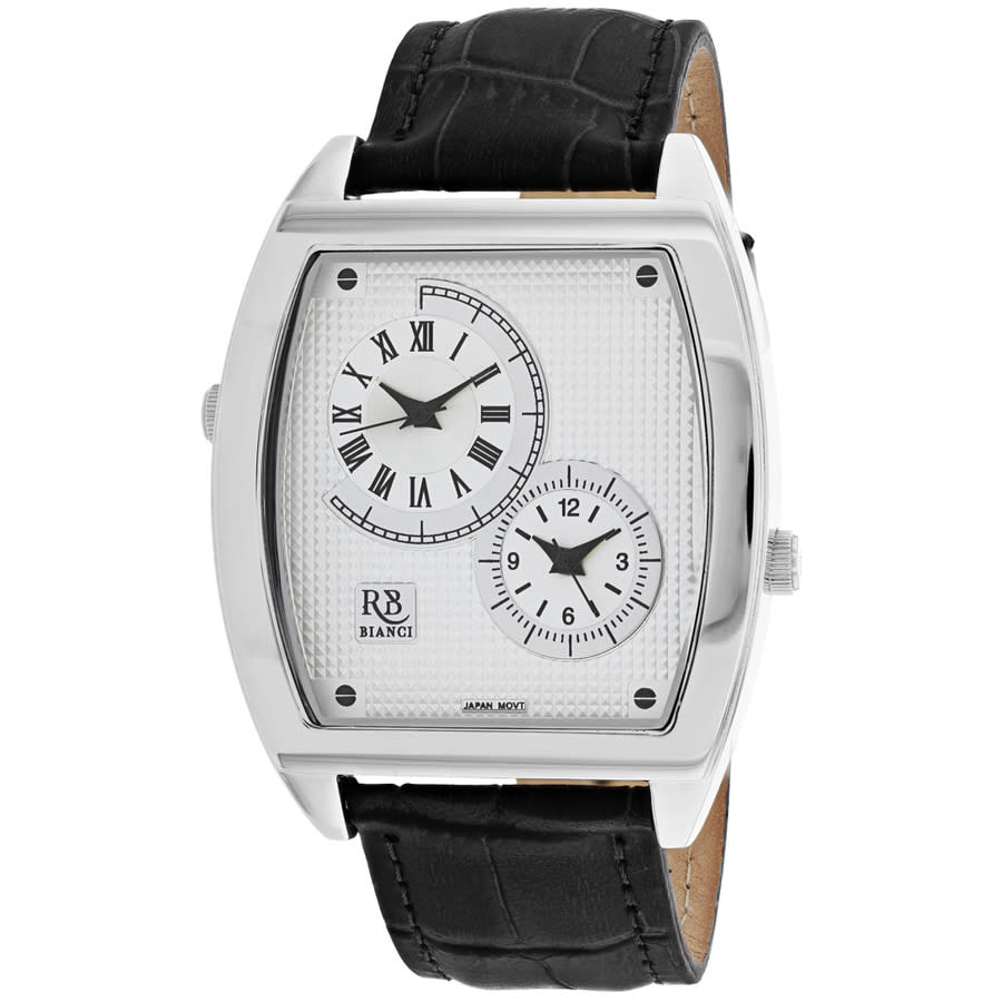 Shop Roberto Bianci Benzo Quartz Silver Dial Men's Watch Rb0740 In Black / Silver