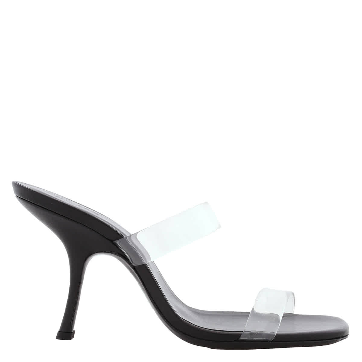 BY FAR BY FAR LADIES CLARA GLOSS DOUBLE-STRAP SANDALS