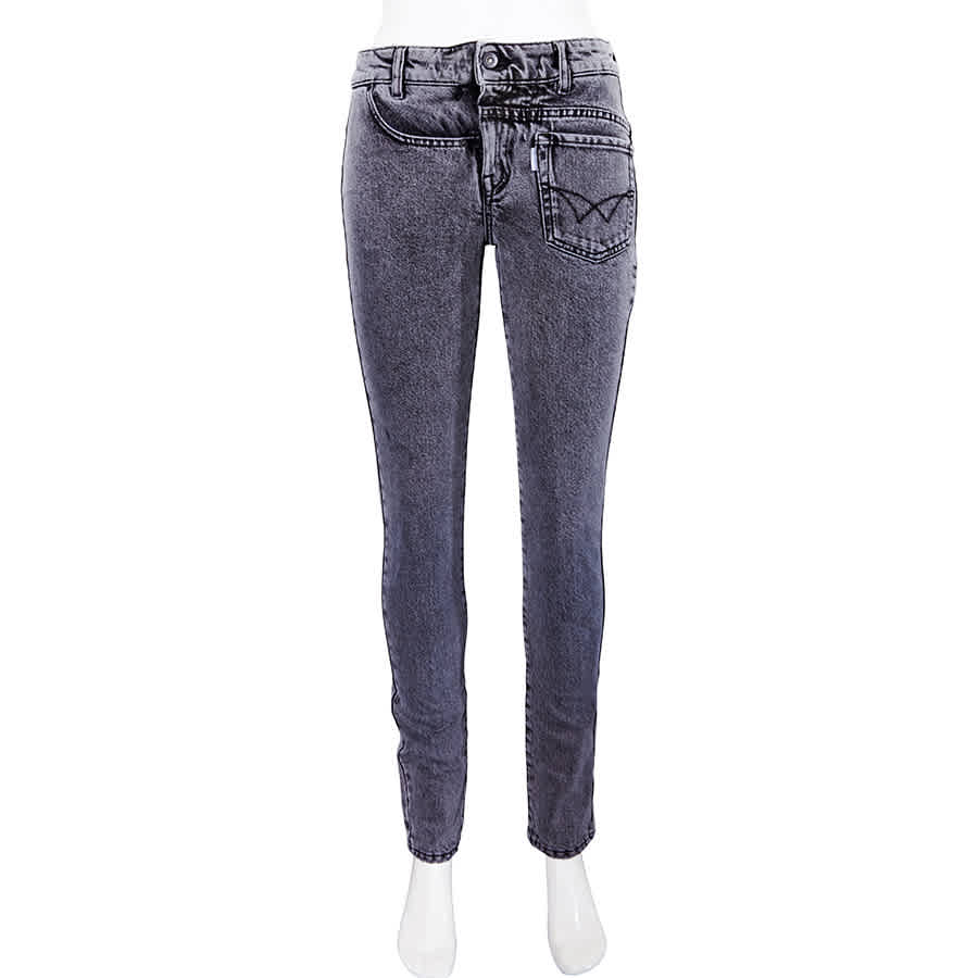 FILLES À PAPA FILLES A PAPA LADIES BLACK TWISTED SLIM JEANS