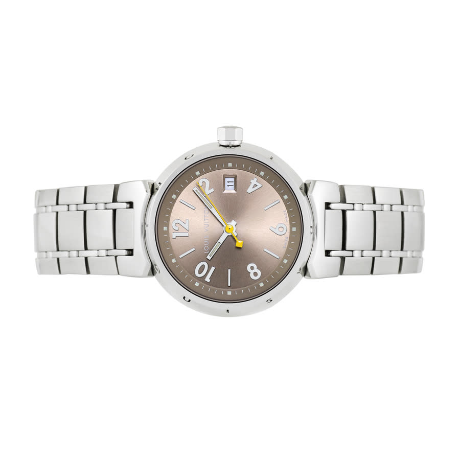 LOUIS VUITTON Pre-Owned Louis Vuitton Tambour Quartz Silver Dial