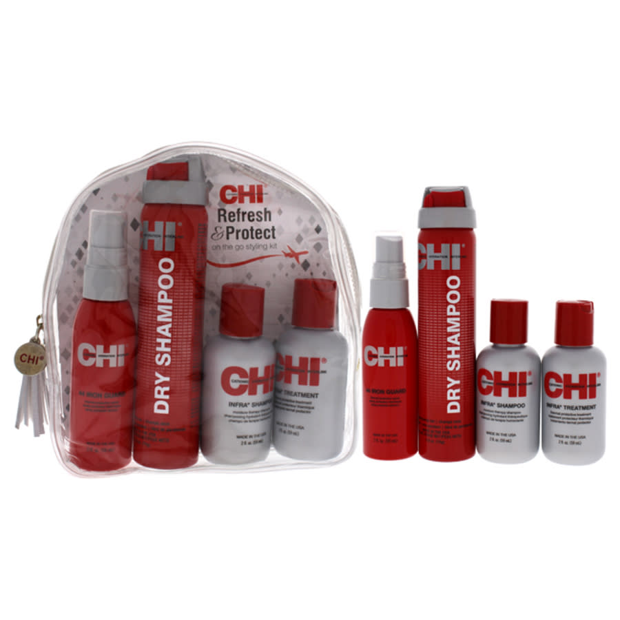 Chi Refresh And Protect Kit By  For Unisex - 4 Pc 2oz Iron Guard 44 In N,a