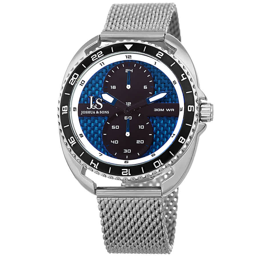 JOSHUA AND SONS MILITARY TIME MENS WATCH JX136SSBU