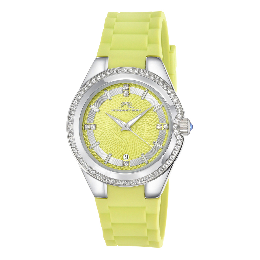 Porsamo Bleu Guilia Quartz Green Dial Ladies Watch 1122dgur In Green / Lime
