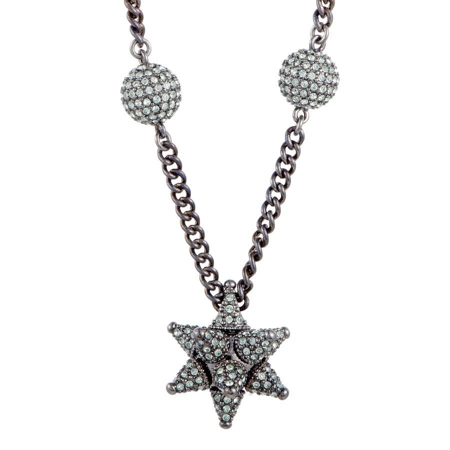 Shop Swarovski As Kalix Crystal Ruthenium-plated Pendant Necklace In Multi-color