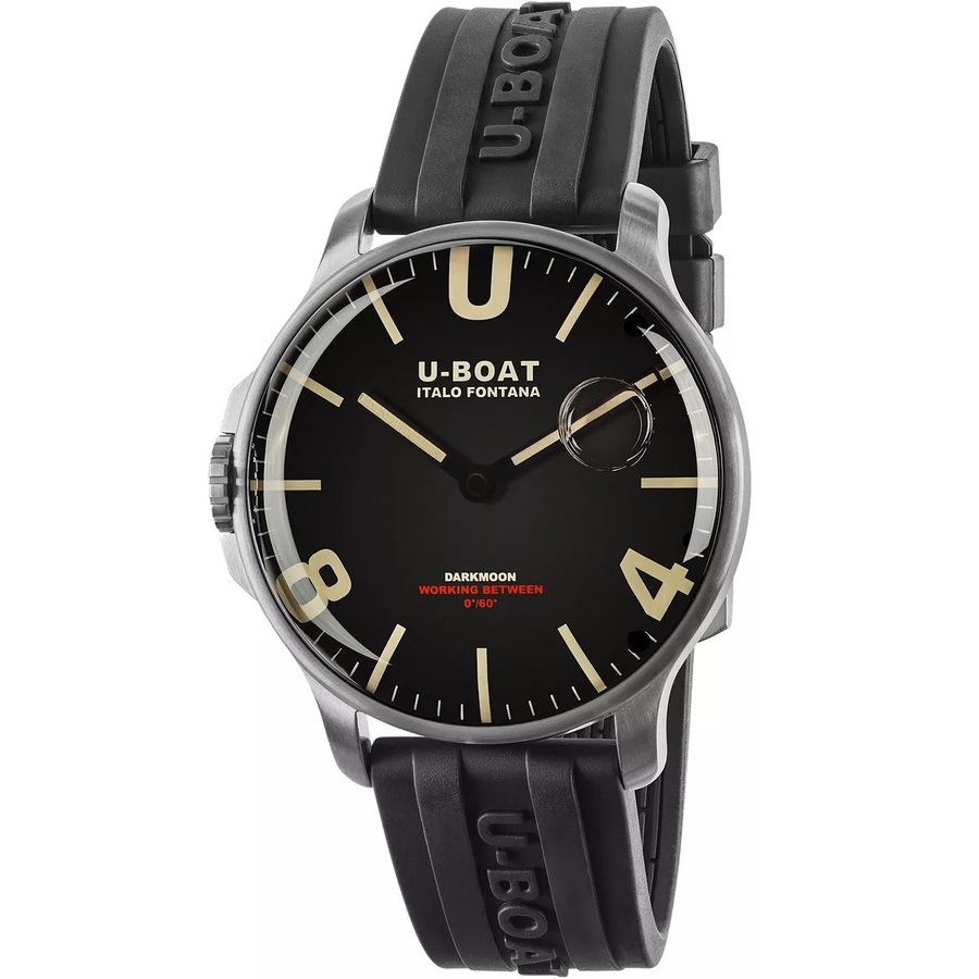 U-boat Lefty Capsoil Quartz Black Dial Mens Watch 8463