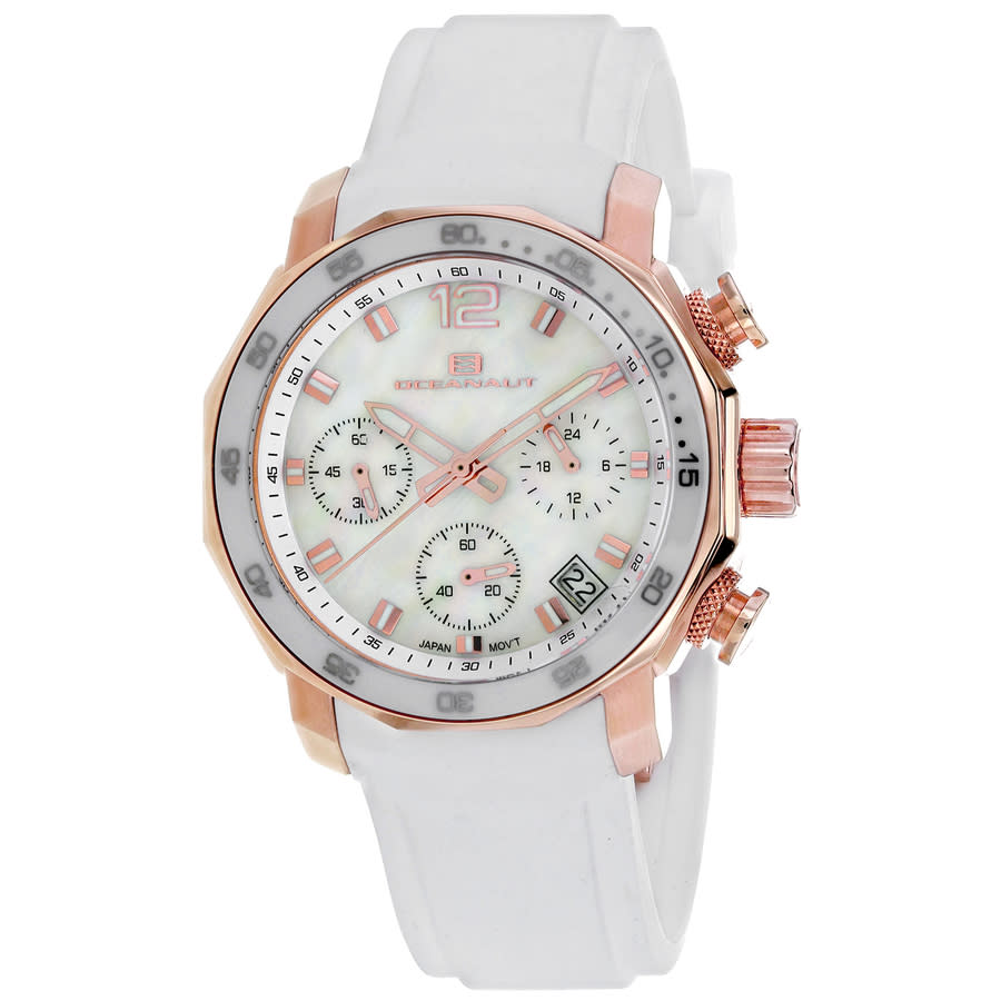 Oceanaut Tune Mother Of Pearl Dial Ladies Watch Oc0463 In Gold Tone / Mop / Mother Of Pearl / Rose / Rose Gold Tone / White