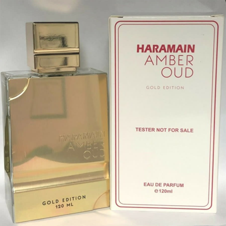 Al Haramain Amber Oud By For Unisex 4.0 Oz/120ml Edp Spray (tester) In Gold Tone,green,orange