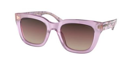 COACH BROWN PURPLE GRADIENT SQUARE LADIES SUNGLASSES HC8318 5696E2 52