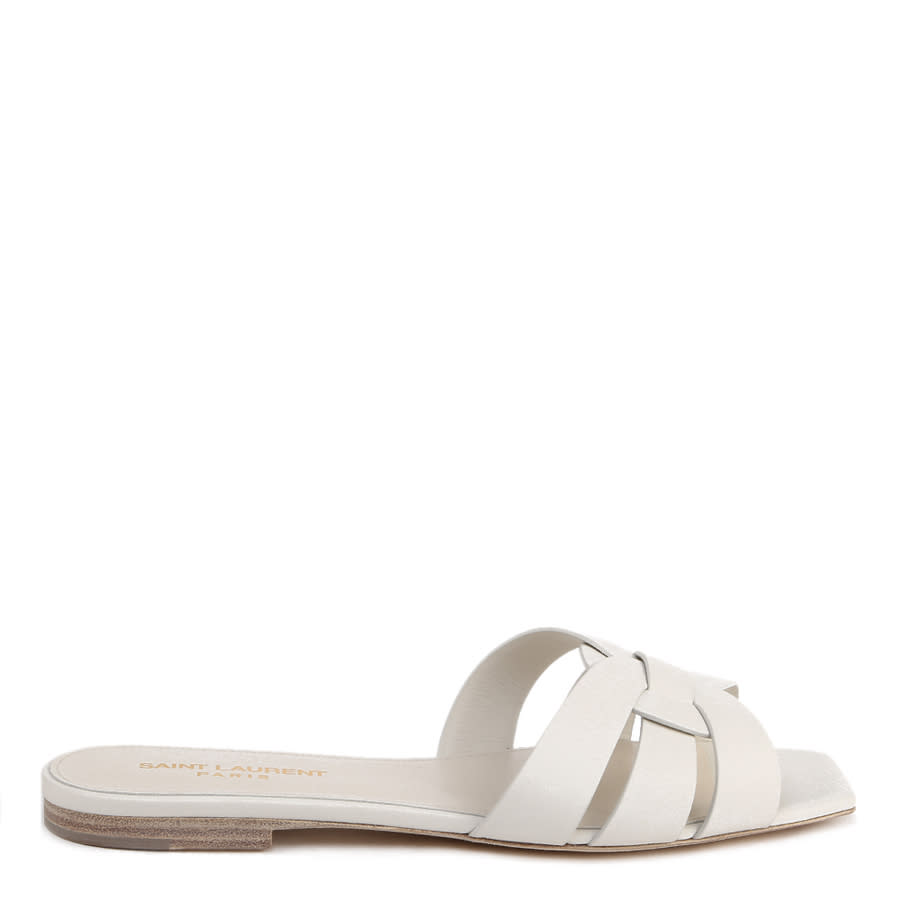 SAINT LAURENT LADIES WHITE SANDALS