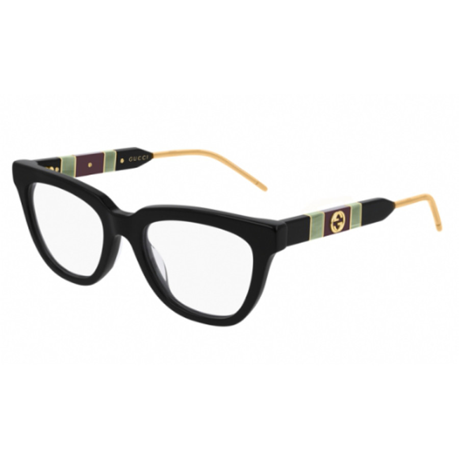 Gucci Ladies Black Oval Eyeglass Frames Gg0601o-004 50