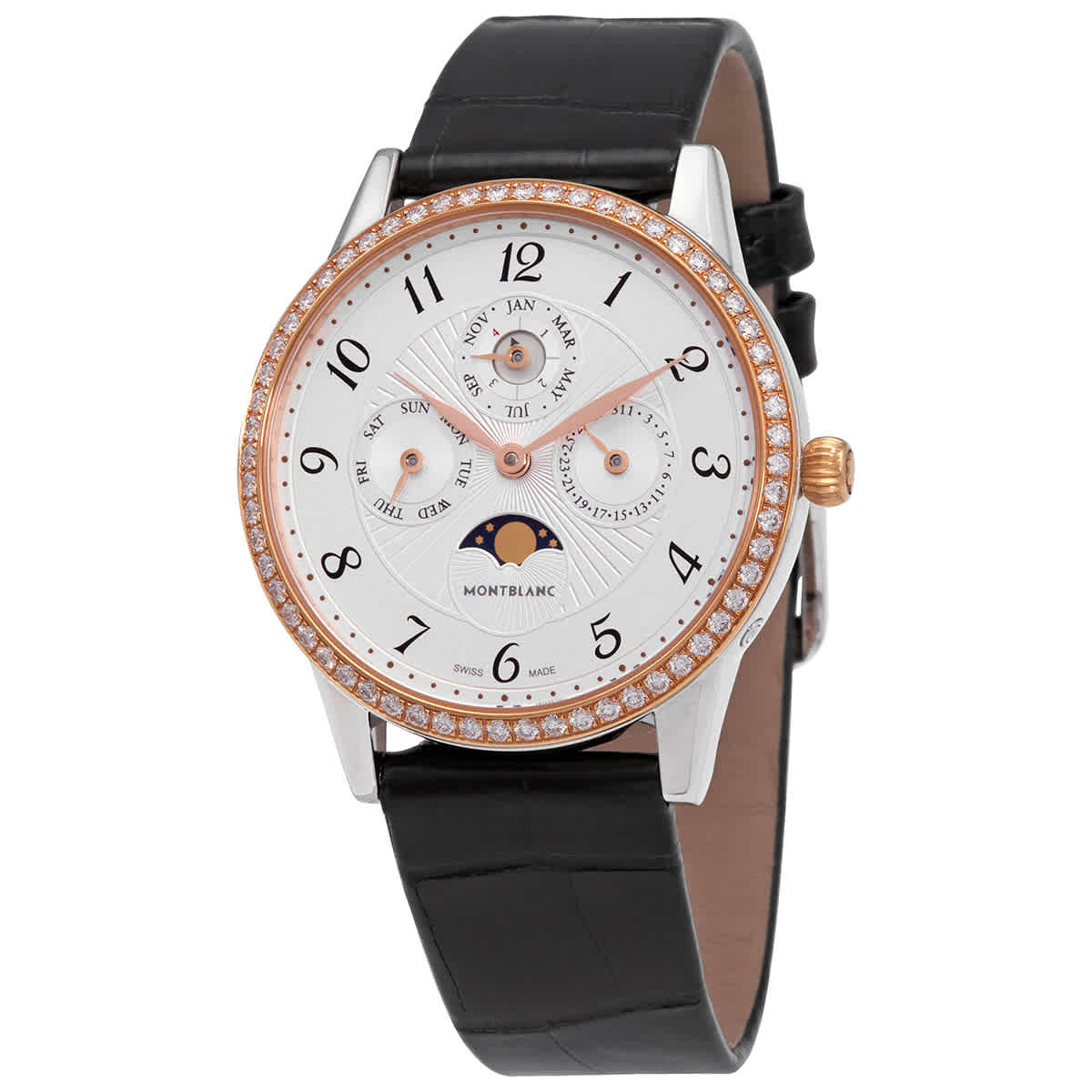 Montblanc Boheme Ladies Automatic Watch 113830 In Black / Gold / Gold Tone / Rose / Rose Gold / Rose Gold Tone / Silver