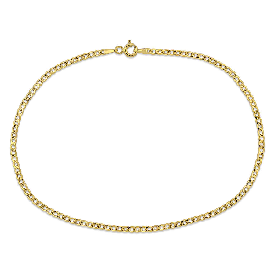 Amour 2.3mm Curb Link Chain Bracelet In 10k Yellow Gold