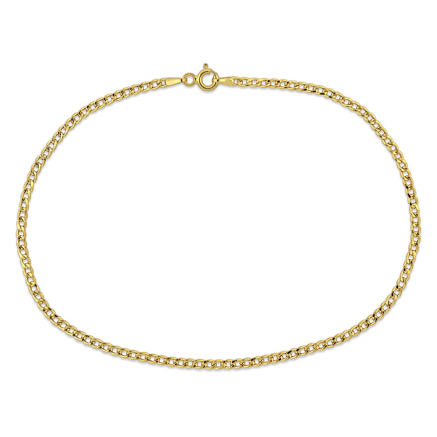 Amour 2.3mm Curb Link Chain Bracelet In 10k Yellow Gold In Yellow