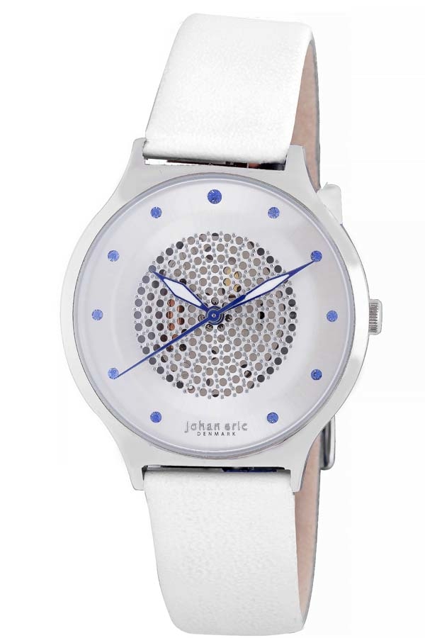Johan Eric Orstead Silver Dial Ladies Watch Je1600-04-001 In Silver / White