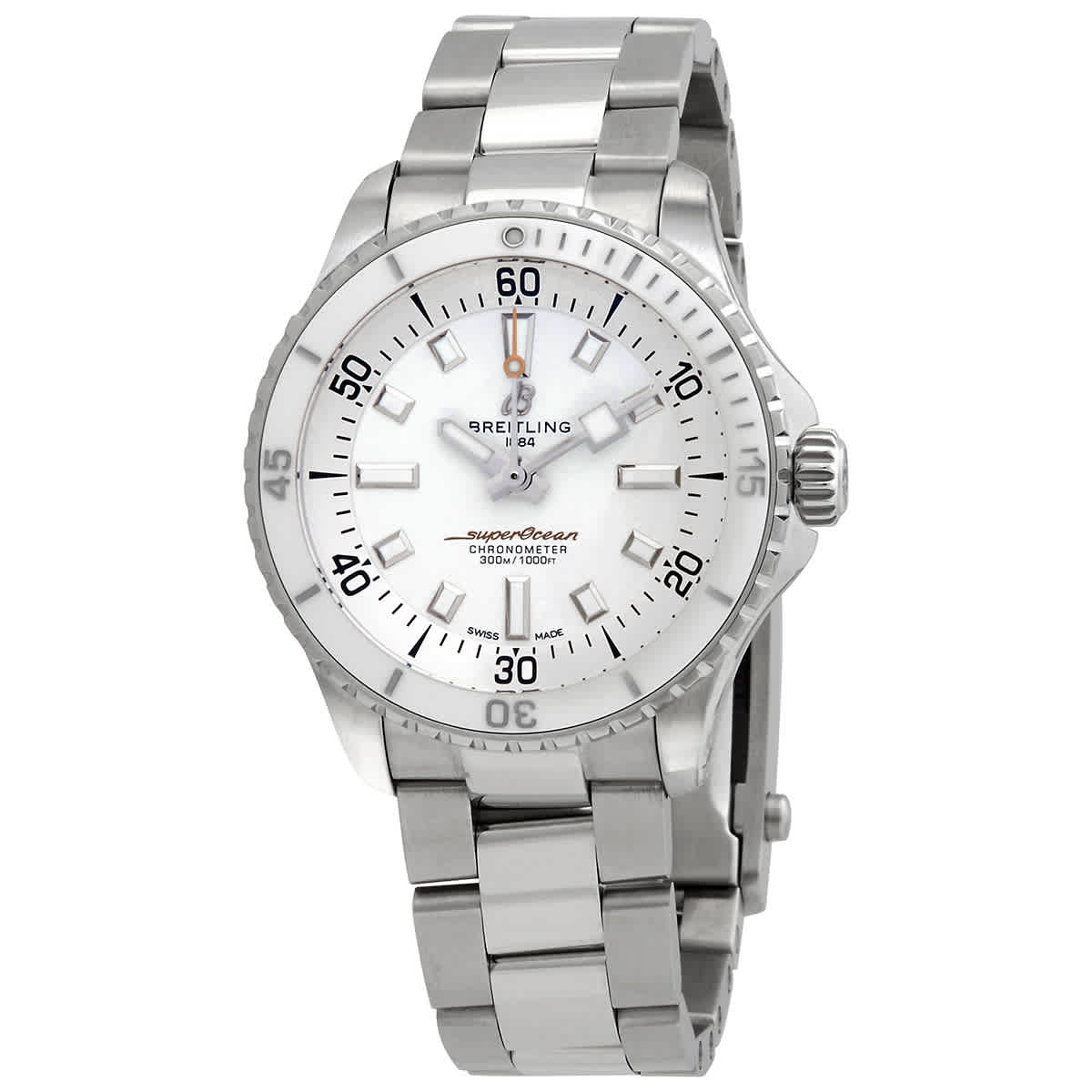 Breitling Superocean Unisex Automatic Watch A17377211a1a1 In White