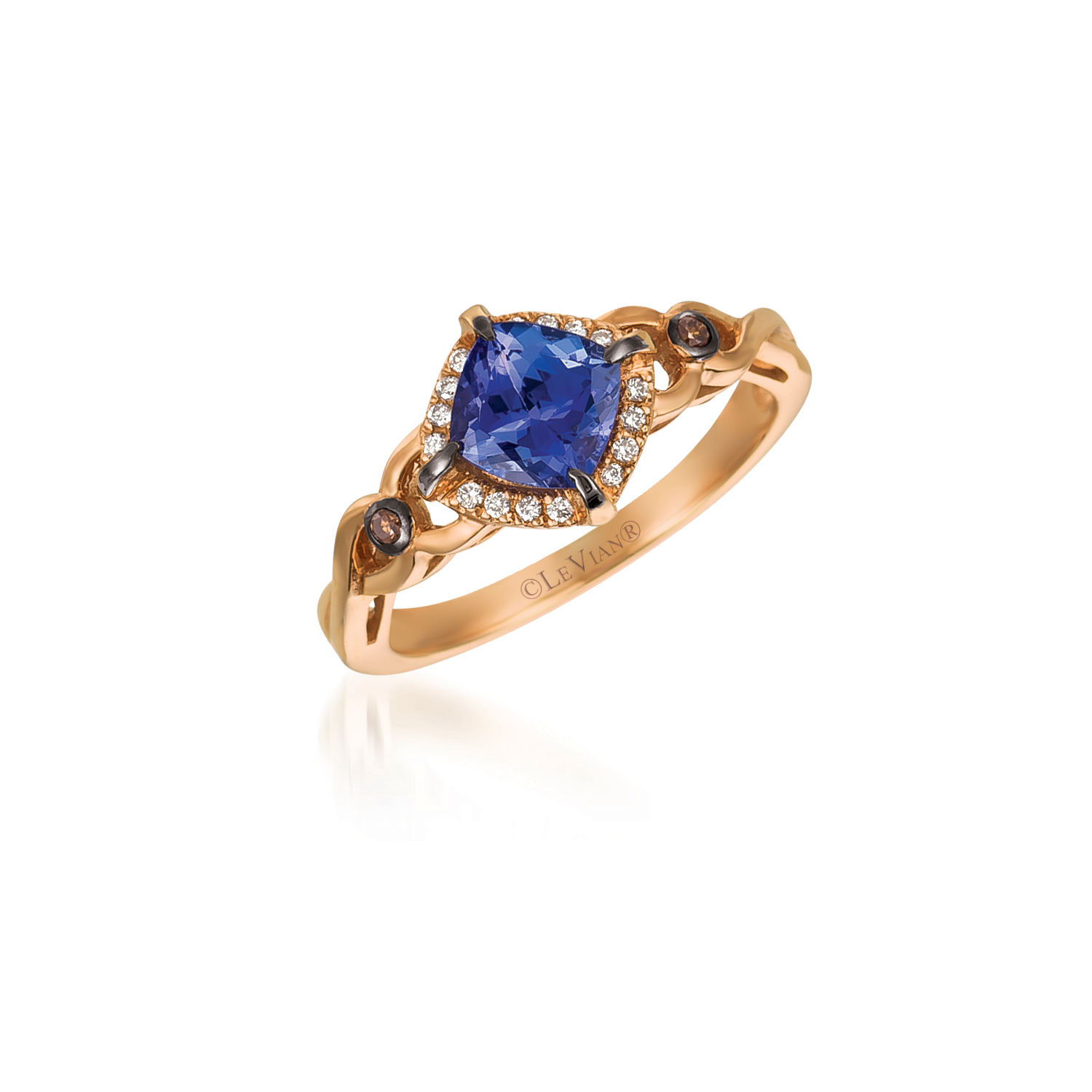 Le Vian Chocolatier Ring Blueberry Tanzanite In Pink