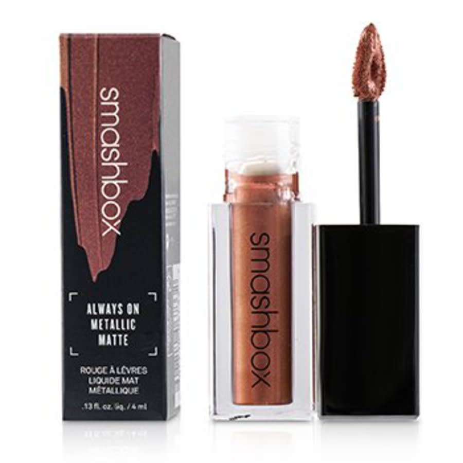 Smashbox - Always On Metallic Matte Lipstick - Rust Fund (pink Copper With Copper Pearl) 4ml/0.13oz In Brown,silver Tone