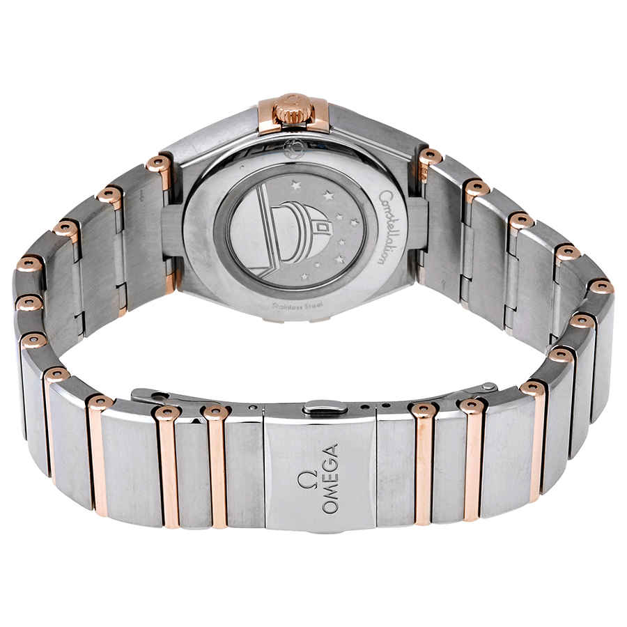Shop Omega Constellation Quartz Diamond Ladies Watch 131.25.28.60.55.001 In Gold / Gold Tone / Mop / Mother Of Pearl / Rose / Rose Gold Tone