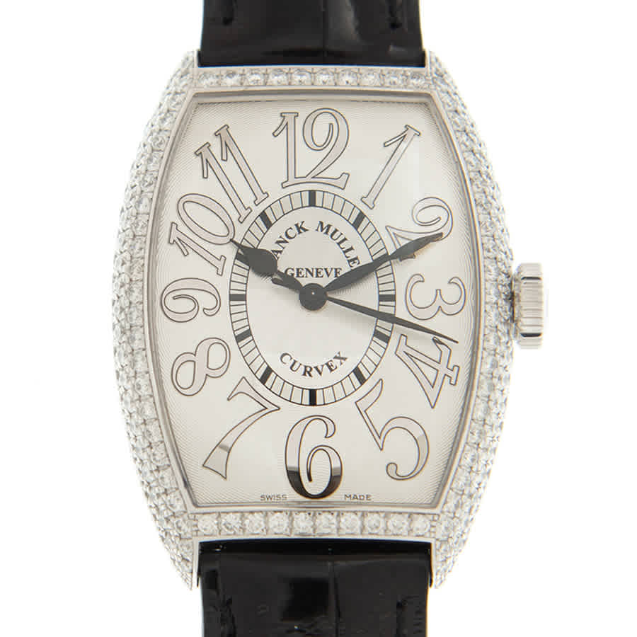 Shop Franck Muller Cintree Curvex Automatic Diamond White Dial Unisex Watch 5850scdrel(og) In Black / Gold / White