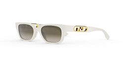Fendi O'lock Fe40063i 25f Oversized Square Sunglasses in Black
